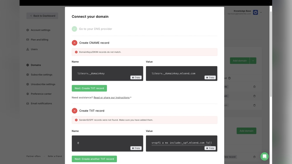 Where is My Domain Dns Hosted in Mailerlite
